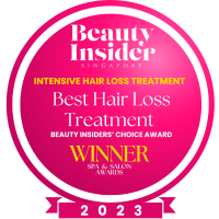 Best Hair Loss Treatment Badge from Beauty Insider Best Hair Loss Treatment 2023 Badge